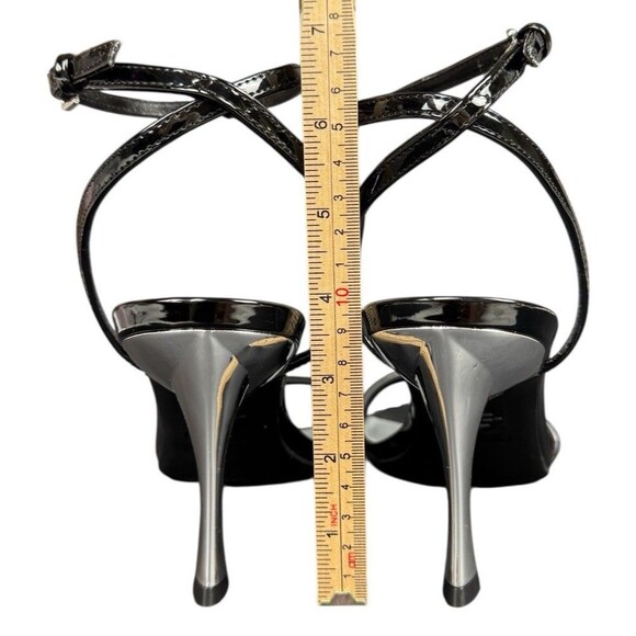 Nine West Size 11 M Black Anny3 Ankle Strap Open Toe High Heel Sandal Stiletto - Picture 4 of 8